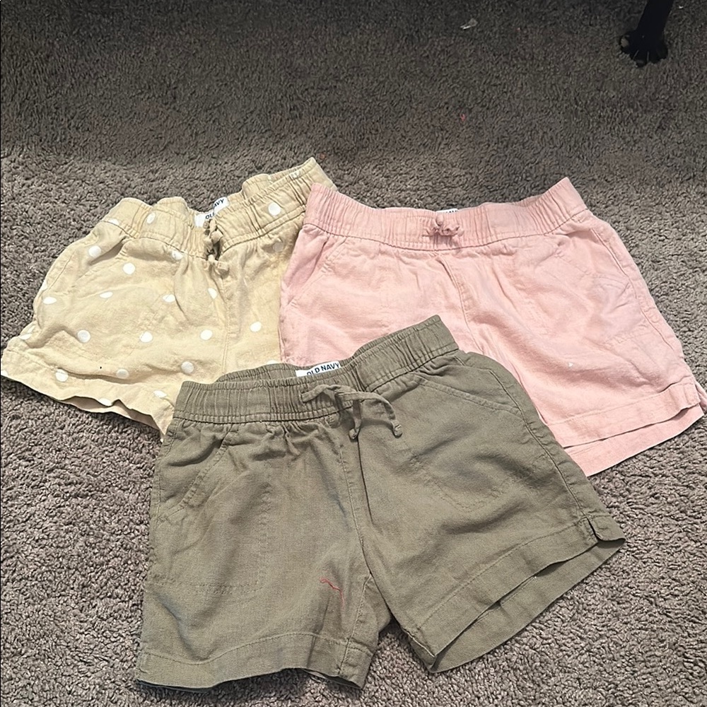 Old Navy Pink and Tan Casual Shorts Comfortable Cotton Blend